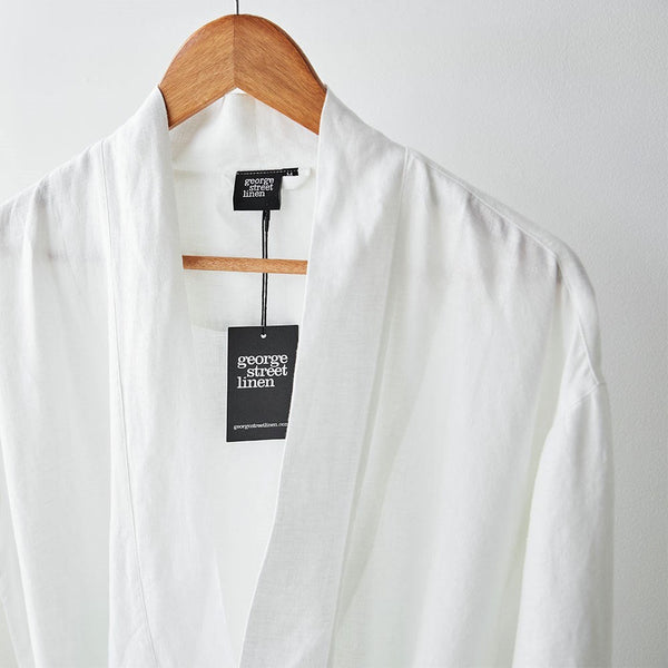Pure Linen Bathrobe