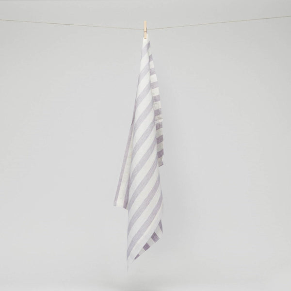 Pure Linen Stripe Tea Towel