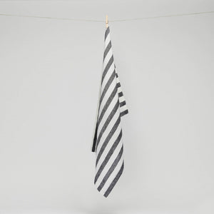 Pure Linen Stripe Tea Towel