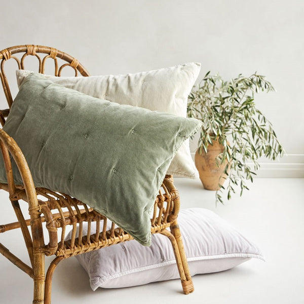 Venus Cotton Velvet Quilted Throw