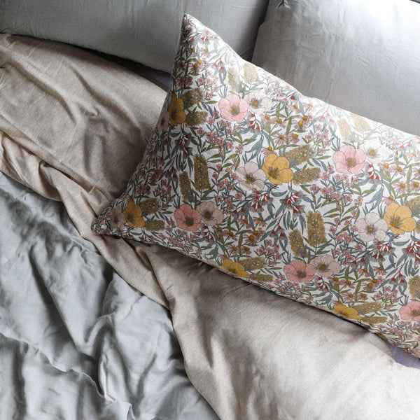 Pure Linen Printed Pillowcase