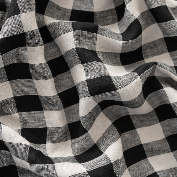 Pure Linen Check Pillowcases