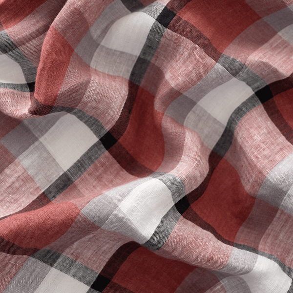 Pure Linen Check Pillowcases