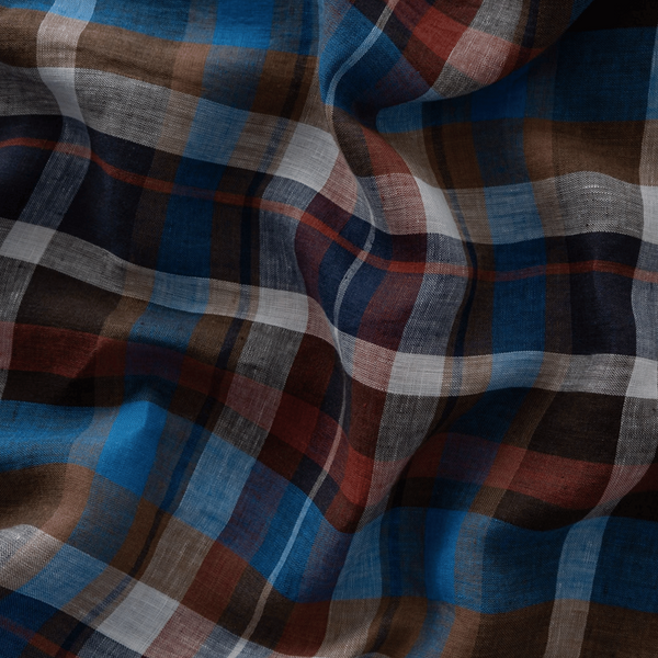 Pure Linen Check Pillowcases