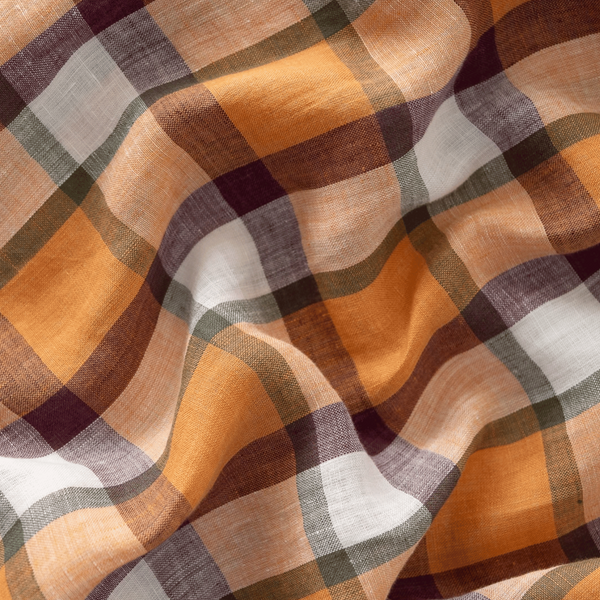 Pure Linen Check Pillowcases