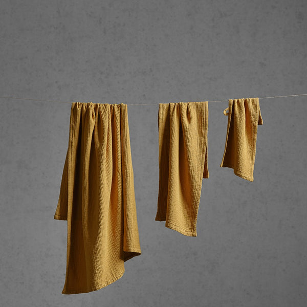 Portuguese Punto Cotton Gauze Bath Towel Pack