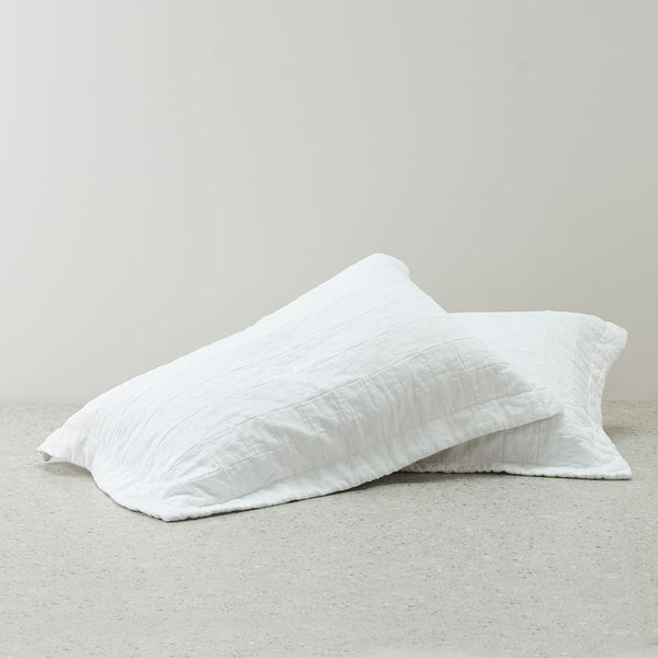 Pure Linen Quilted Pillowcase