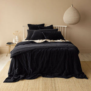 Venus Cotton Velvet Quilted Coverlet