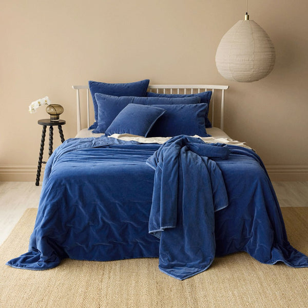 Venus Cotton Velvet Quilted Pillowcase