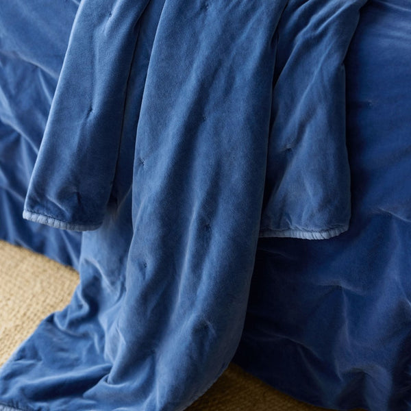 Venus Cotton Velvet Quilted Throw