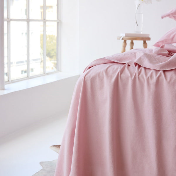 Vintage Look Cotton Flat Sheet