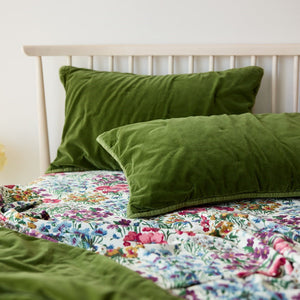 Venus Cotton Velvet Quilted Pillowcase